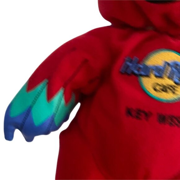 Vintage Hard Rock Cafe Key West Bear Dressed Like A Parrot-11 In-GUC - Picture 5 of 9